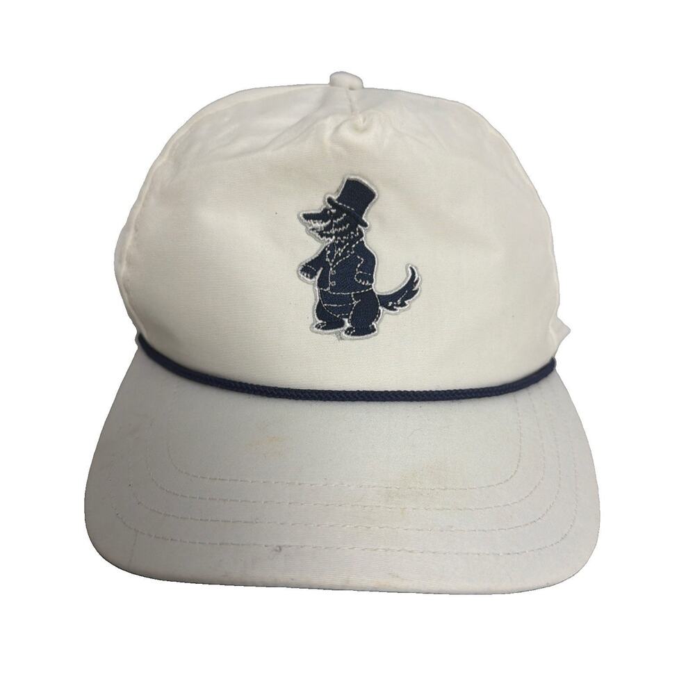 Greyson Clothiers White Wolf Rope Hat Golf Snapback Cap Multi Color Logo
